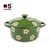 Kitchen product floral design ceramic pot chinese kitchenware for sale