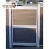 customized size garden wpc fence gate composite wood door outdoor using