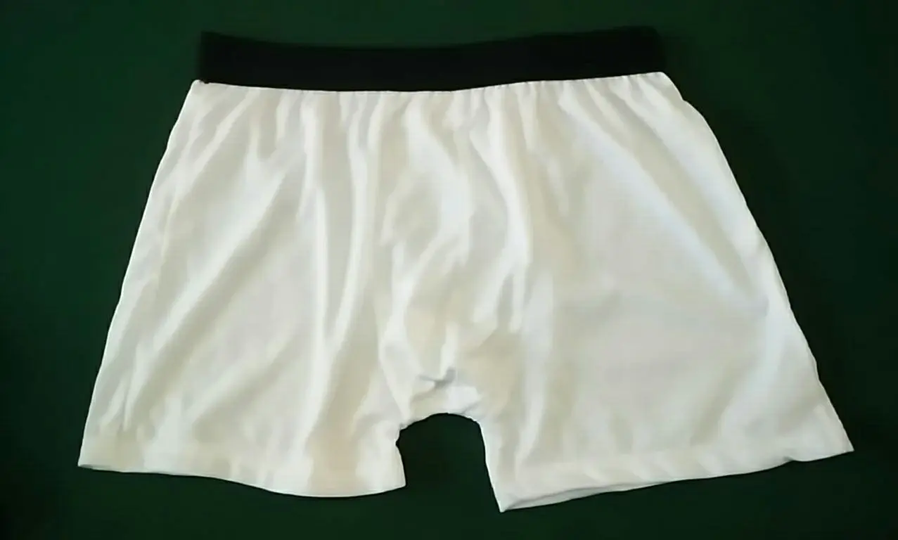 Sublimation White Boxer Shorts,With Black Soft Waistband,Retro Design ...