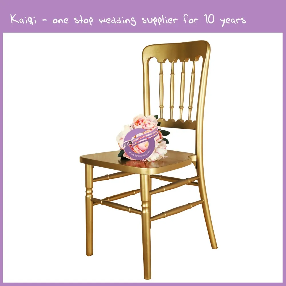 ZY00020  Restaurant gold wedding wooden dining chair