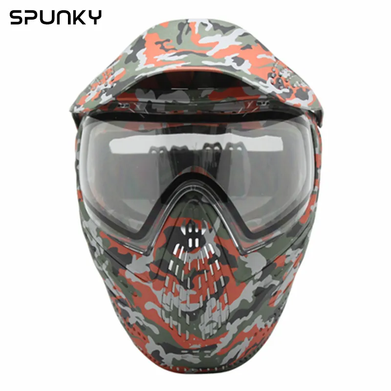 Full Head Cover Airsoft Mask Paintball Mask Goggle With Dye I4 Thermal