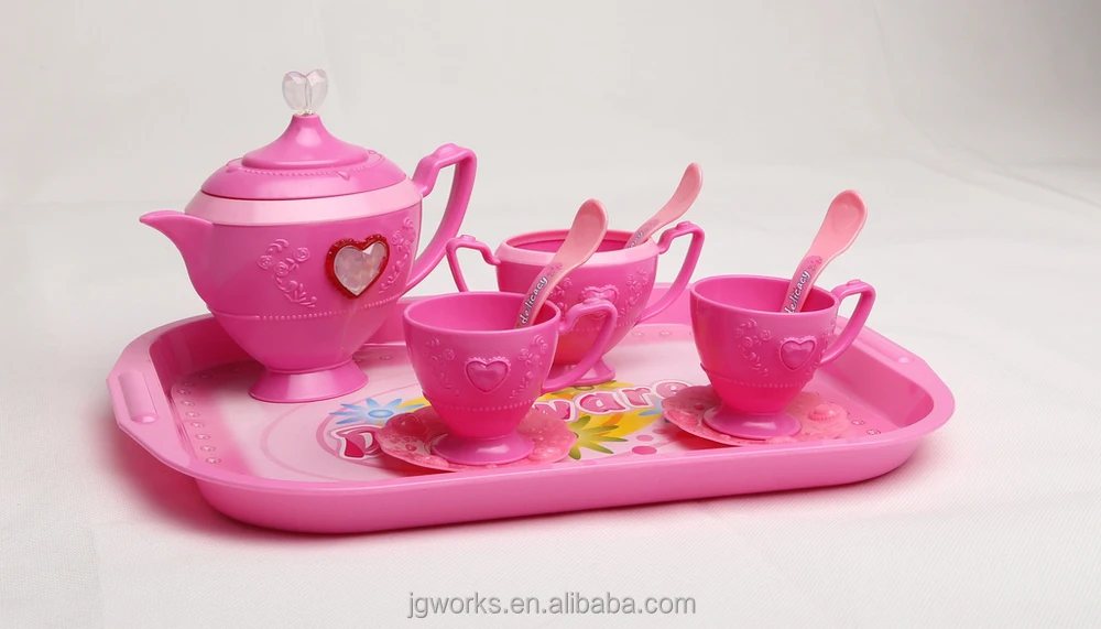 plastic tea cups with saucers