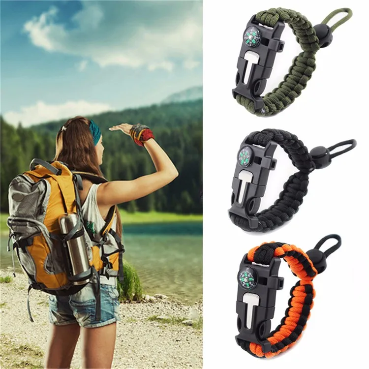 Factory Wholesale Adjustable Outdoor Camping Paracord Survival Bracelets Buy Outdoor Survival