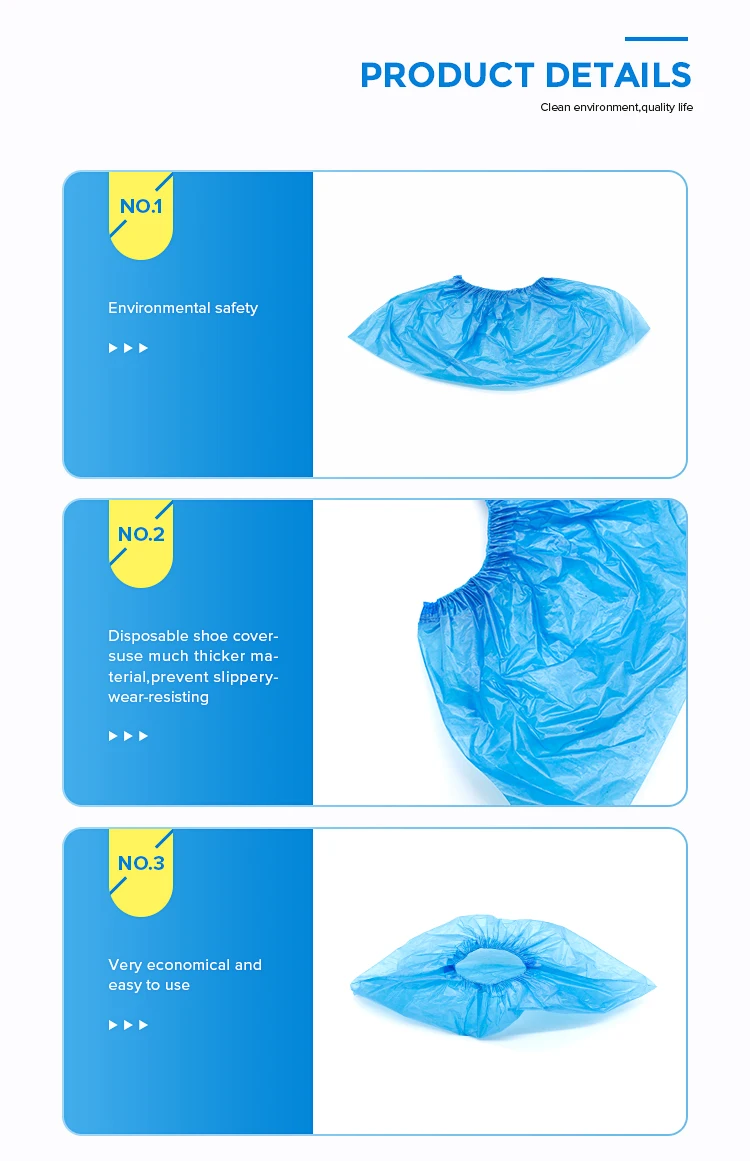 Disposable Elastic Pe/Cpe/Non-Woven Shoe Cover