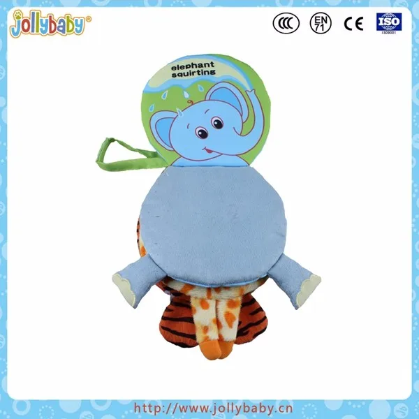 Elephant plush colth book with animals feet