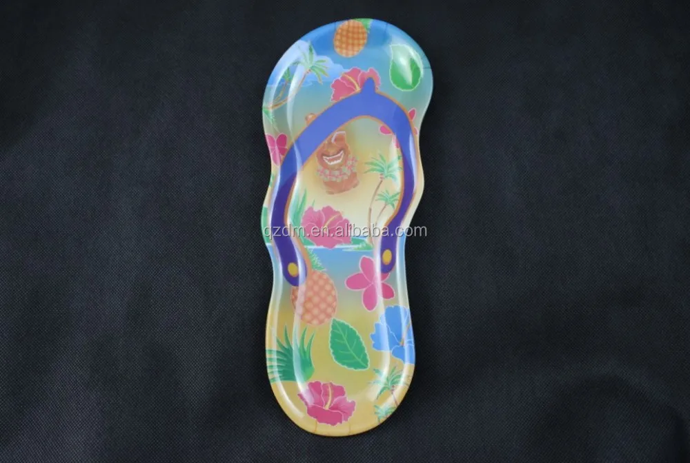 Slipper Shape Melamine Sandbeach Dinner plate