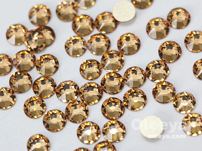 Factory Wholesale Over 70 Colors 2088 16 Cut Facets Flat Back Austria Crystal Non Hot Nail Art Rhinestone