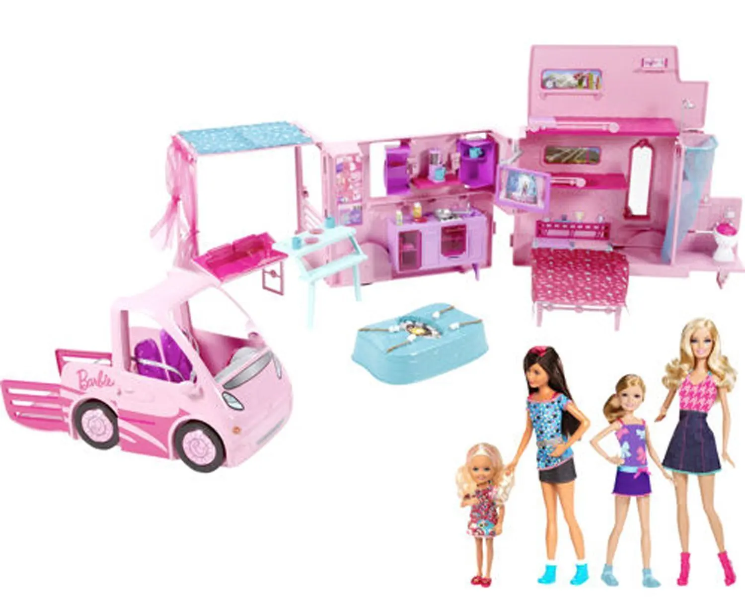 barbie pink glamour camper