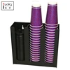 2 Cup Lid Holder Dispenser Organizer Coffee Cup Candy Organize Your Coffee Counter with Style Stand