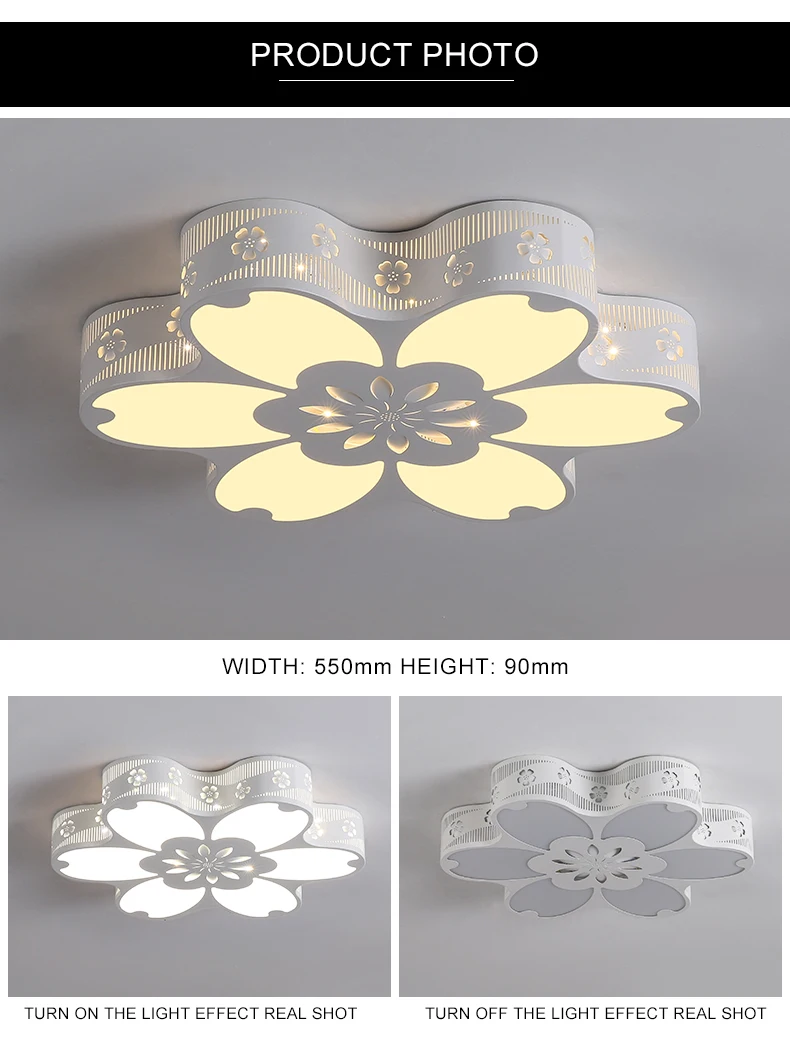 Modern metal indoor bedroom living room hotel lobby 20W decorative LED ceiling light