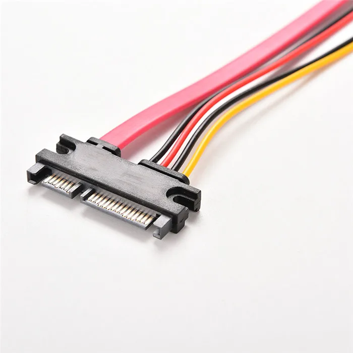Hot Male To Female 7+15 Pin Hdd Extension Sata Data Power Cable Buy