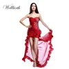 Custom sexy beads japan ball gowns and evening dresses sleeveless red cocktail dress