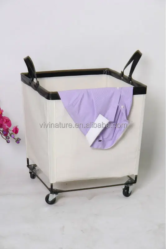Home Useful Laundry Square Canvas Storage Bin With Wheels Buy Storage