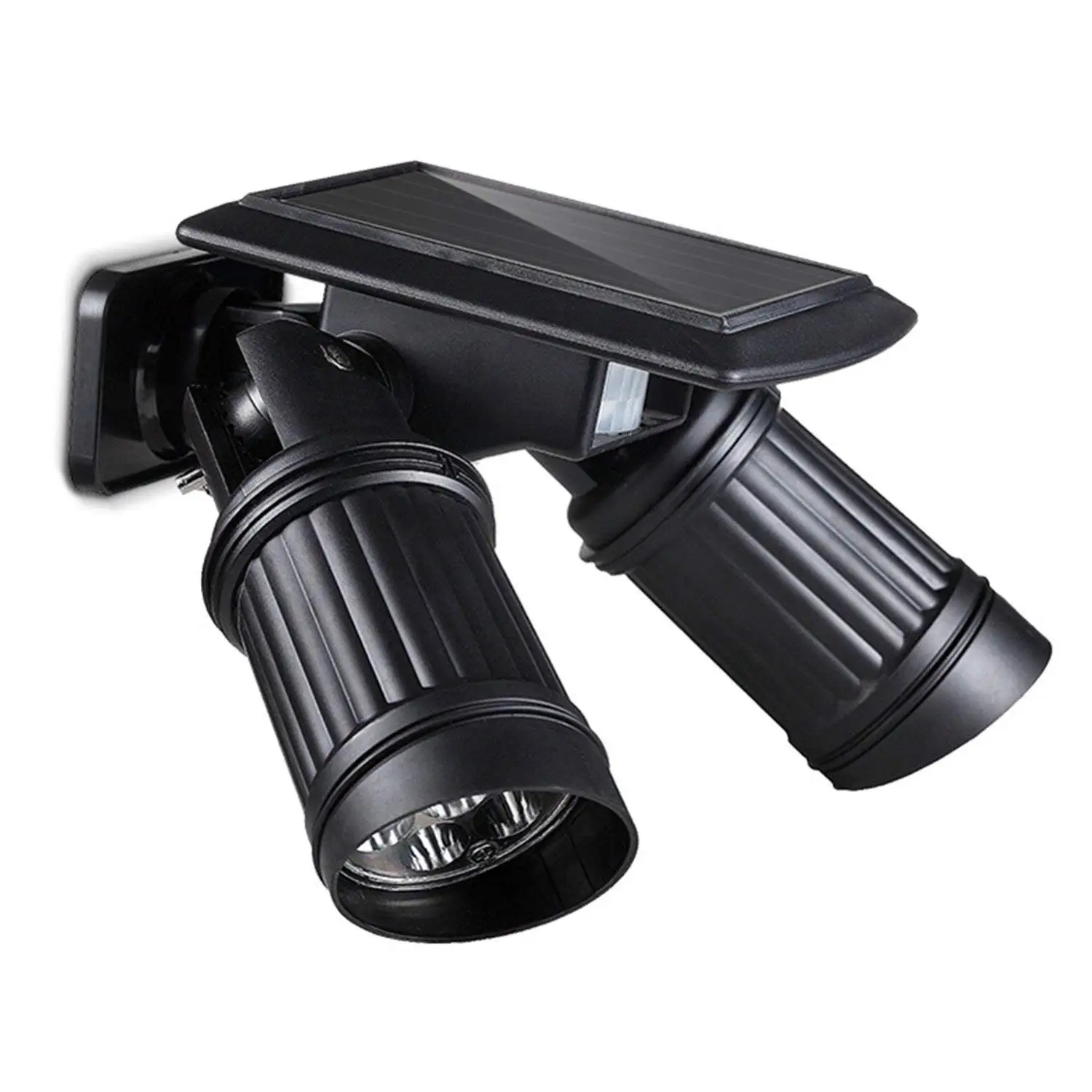 XIAKE 2-in-1 Solar Spotlight Adjustable Waterproof 14 LED Wall Light Garden Light Motion & Dark Sensing Auto On/Off,White Light