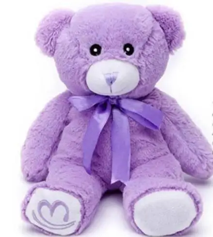 purple stuffed bear