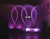 DMX control swing rotating outdoor pool round/rectangle dancing water fountain