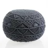 25 years factory custom hand knotted macrame pouf, knitted pouffe, weave ottoman, crochet foot stool, bean bag seat cushion