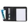 Zippered Padfolio A4 Business Conference Document Organizer File Folder PU Leather Portfolio