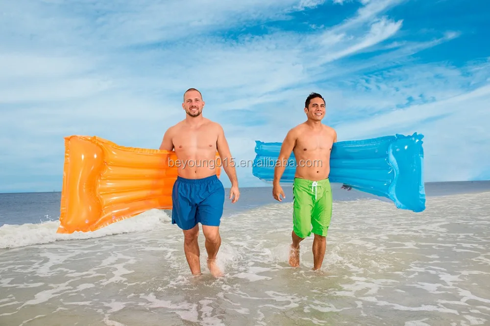 Deluxe Transparent Inflatable Air Mat Pool Float With Comfortable
