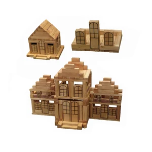 Wooden House Building Blocks Wooden House Building Blocks