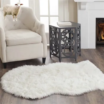 Wholesale Modern Sheepskin Faux Fur Fabric Round Area Rug Chair Cover For Living Room Bedding Room Buy Long Pile Faux Fur Rug Area Rug Imitated Area
