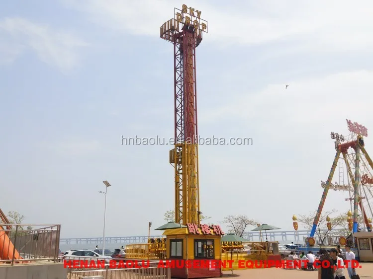 55m High Thrill Free Fall Rides - Ultimate Theme Park Experience