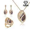 Crystal Rhinestone Main Stone And Copper Alloy Tyle Material Wedding Jewelry Set