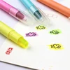 Novelty Stationery New Design Crayon Highlighter Colorful Fluorescent Solid Highlighter