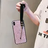 handheld running case pouch leather phone case back cover with wrist strap for iPhone 6 7 8 X XS XR XS max phone case with strap
