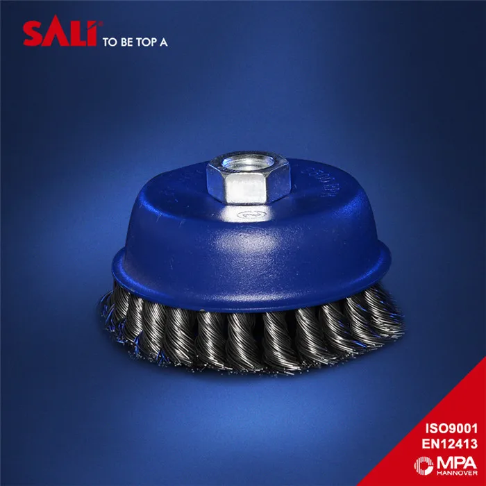 China High Quality M10*1.5 HCS Twisted Wire Cup Brush Set Manufacturers,  Suppliers and Factory - Wholesale Products - Zhejiang SALI Abrasive  Technology Co.,ltd