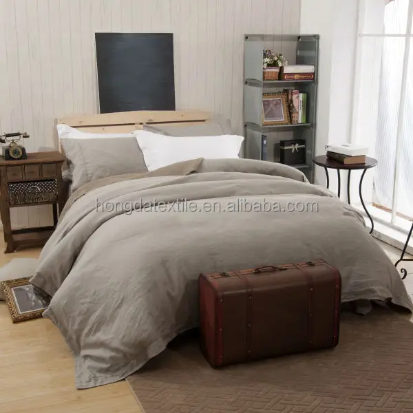 Stone Washed Linen Bed Sheets Linen Duvet Cover Sets Buy Duvet