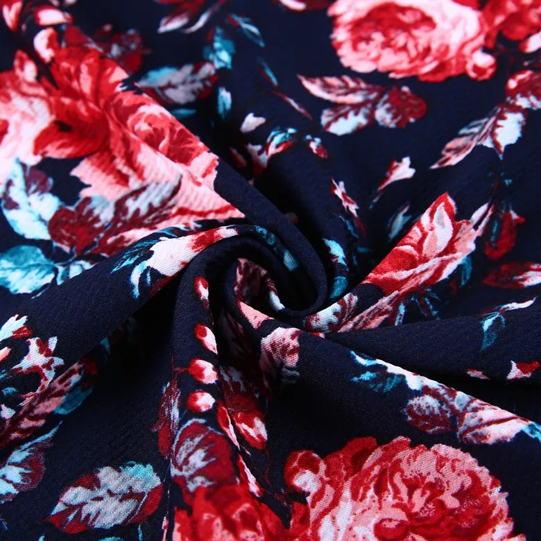 
China supplier knitting rice jersey fabric polyester printed fabric 200gsm 