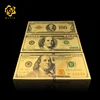 Art Crafts Colorful New America 100 Dollar 24K Gold Banknote New American Souvenir Items
