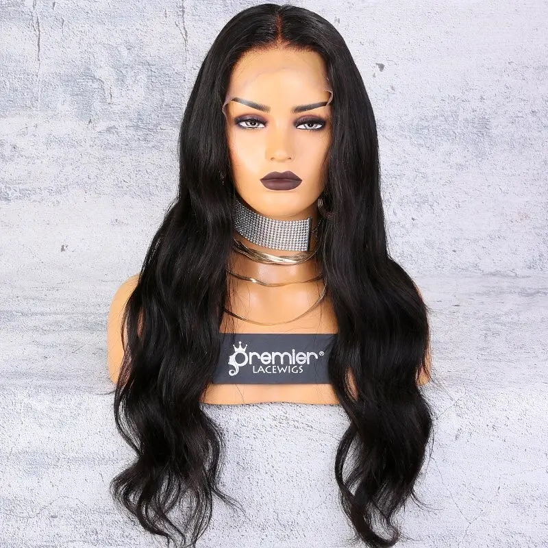 indian remy human hair glueless 180% density 360 lace frontal