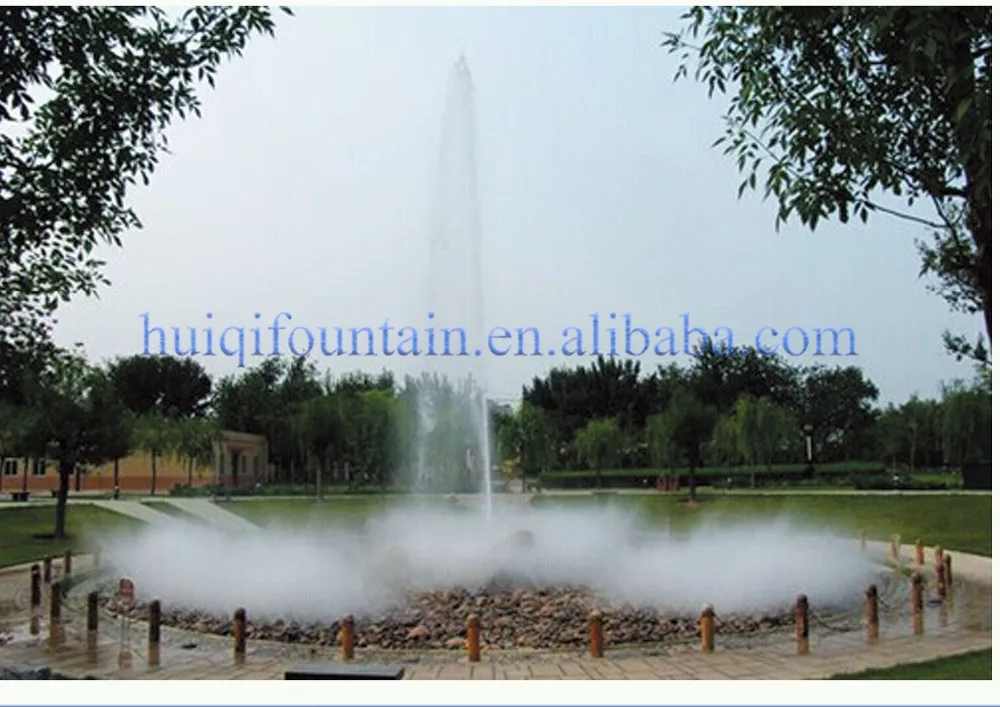 Outdoor Cooling Fog Machine Mist System Garden Dancing Water Fountain Landscaping Decor