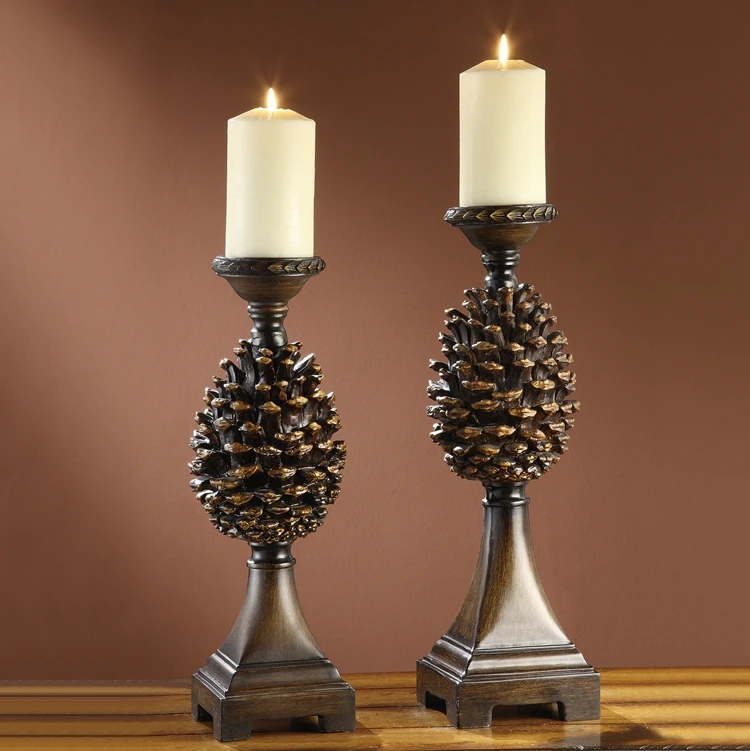 Lotus Shaped Black Glazed Ceramic Votive Candle Holder 