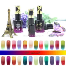 24 Colors Nail Gel Polish Temperature Change Chameleon Color Changing UV Gel Nail Polish Long Lasting
