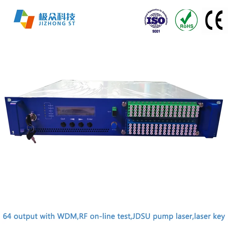 1550nm 64ports catv edfa fiber optic amplifier with WDM