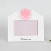 Pink Bowknot Little Star Polygon White Wooden Picture Photo Frame Beautiful Princess Frames