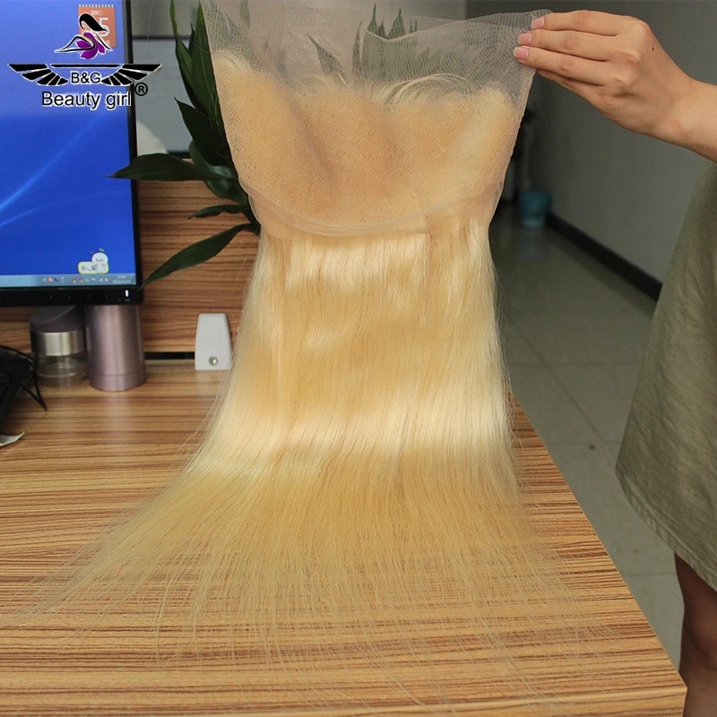 Hot Sale Blonde Crochet Braid Hair 360 Full Lace Wigs For Black