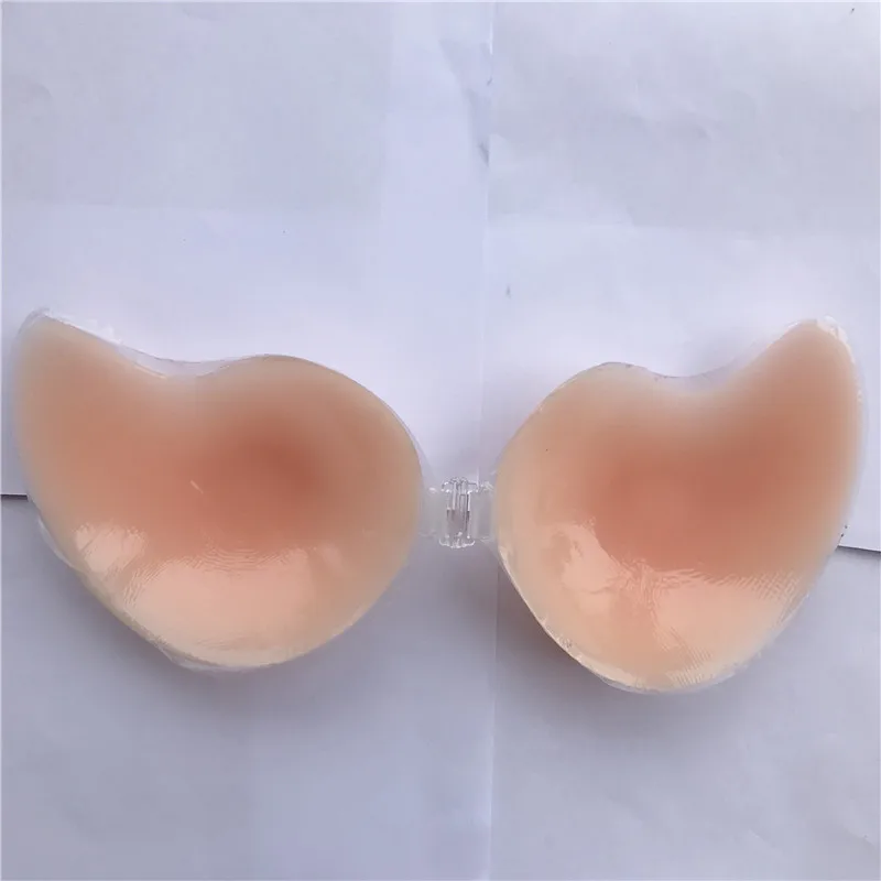 Free shipping/Women's Strapless Bra Self Adhesive Push Up Mangoes Shape Invisible Silicone Bra
