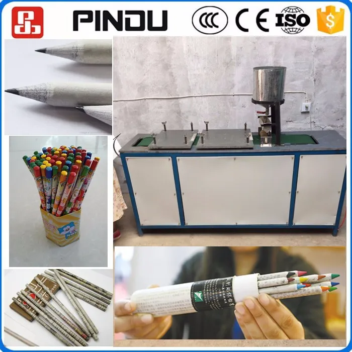 Hot Sale Waste Paper Pencil Making Machine Line,Color Pencil Machine ...