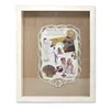 Lawrence Frames Weathered Front Hinged Shadow Box Frame with Burlap Display Board 11 by 14-Inch