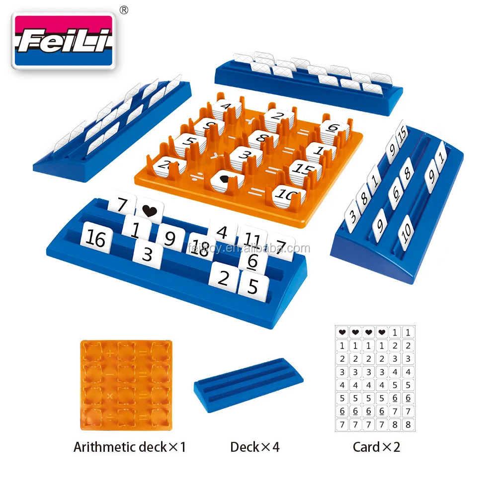 Customized Calculation Board Game For 4 Players Children Learning Game