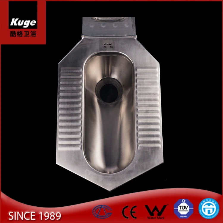 Squatting Pan Water Closet With Cover Stainless Steel Anti Slip