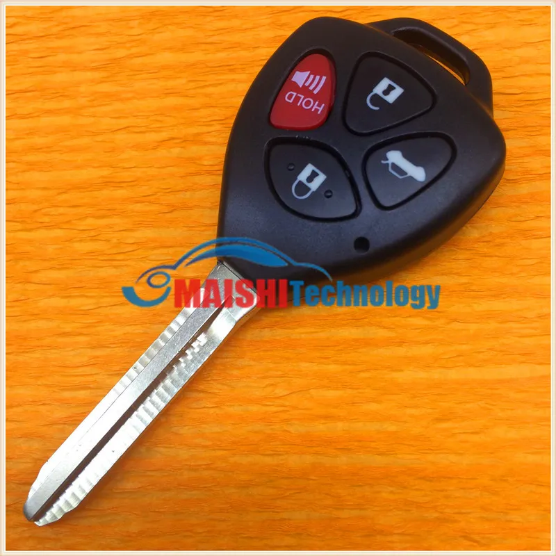 Car Key Cover For Toyota 4 Button Remote Key Shell With Uncut Keys Best