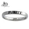 PURITY Text Stainless Steel Ring