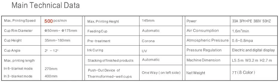yogurt cup printing machine