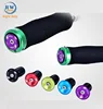 Bike Bicycle Aluminum Handlebar Grips Handle Bar Cap End Plugs