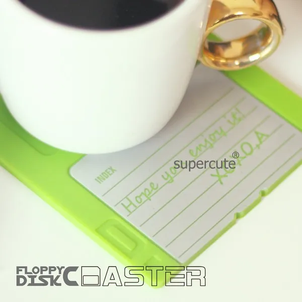 Silicone Floppy Disk Cup Mat Coasters Drink Coasters Home Decor Bar